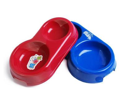 厂家直销高品质宠物碗 捣蛋鬼碗、双碗设计，满足猫狗喂养需求